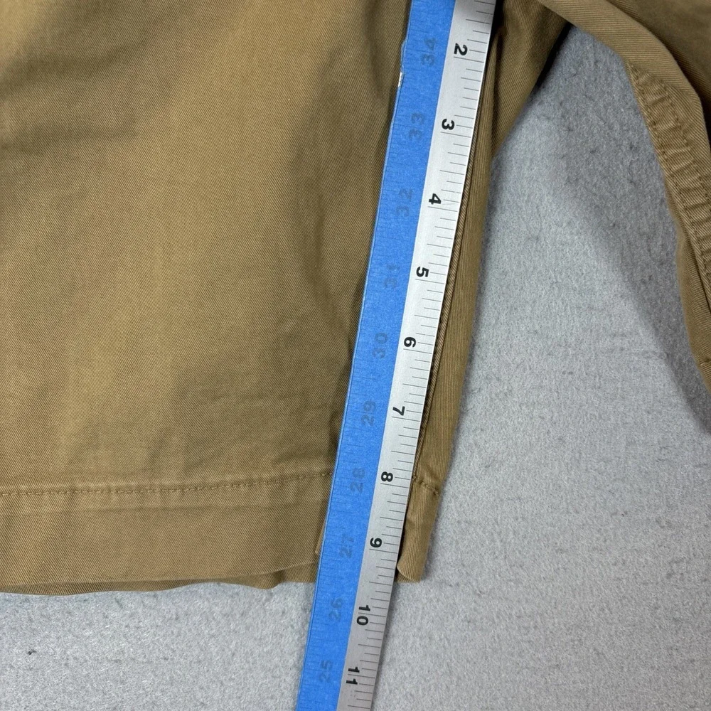 American Eagle Next Level Flex Khaki Chino Shorts Men 28‎ Tan Stretch Flat Front